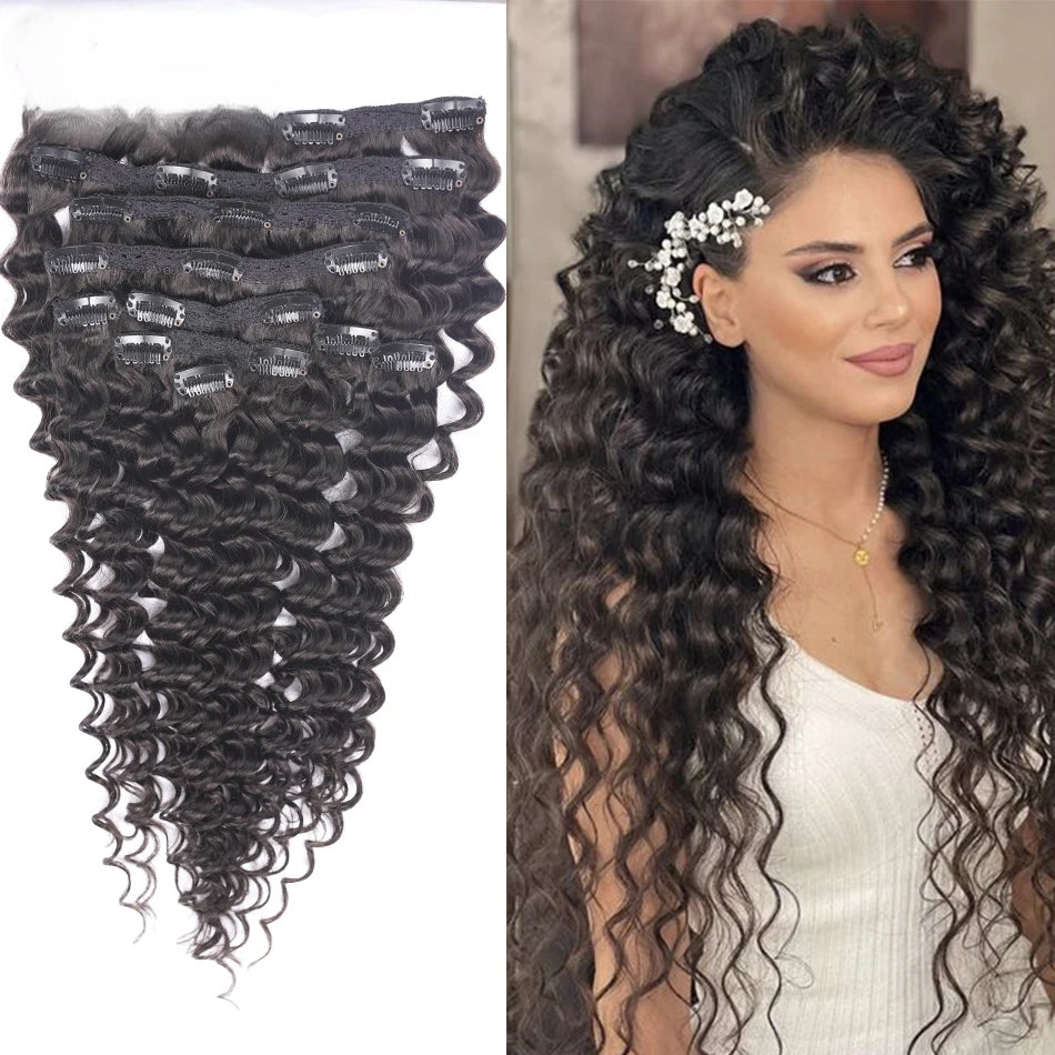 100% Real Human Hair Curly Hair Extensions for Women