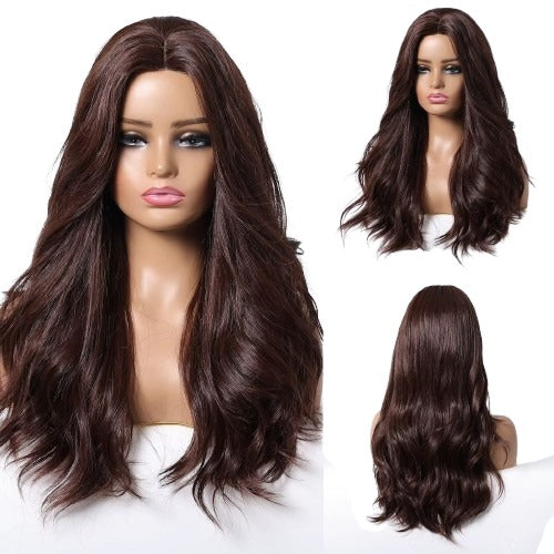 باروكة طبيعي 100% طول 55 سم بجذور امامي