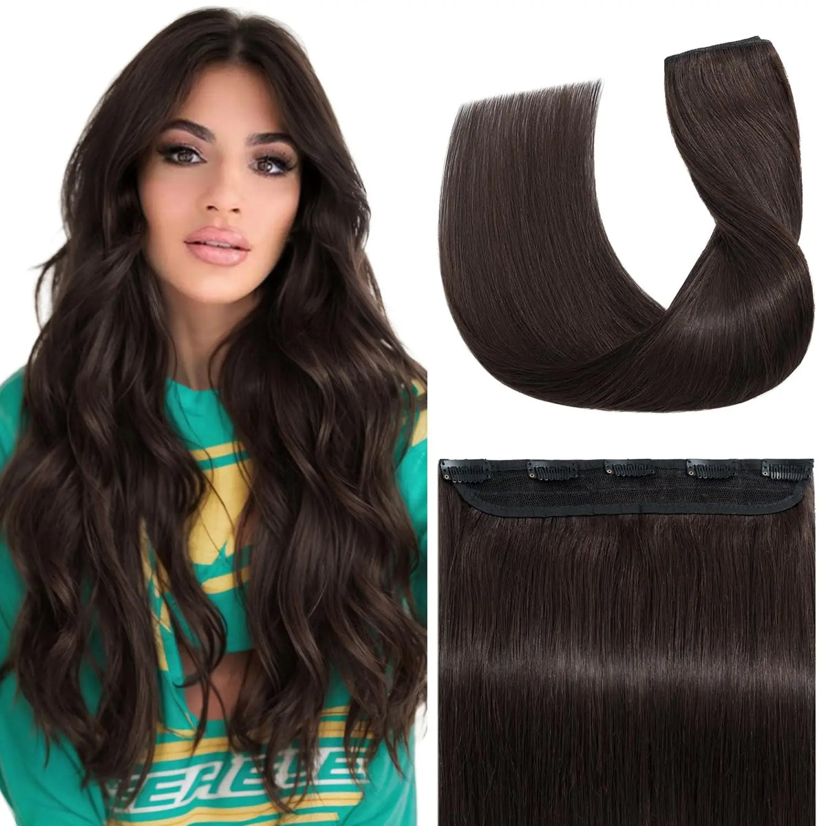 وصلات طبيعى100% بني داكن  120جرام