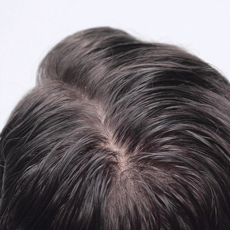 Mans Hair Toupee French Lace 02 Straight 6.5"*7" inches