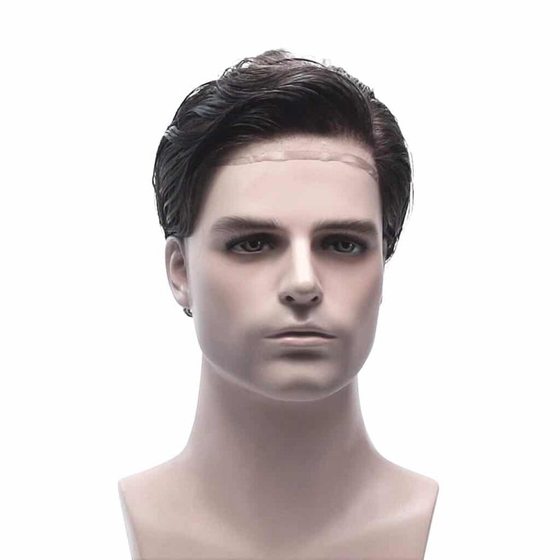 Mans Hair Toupee French Lace 02 Straight 6.5"*7" inches