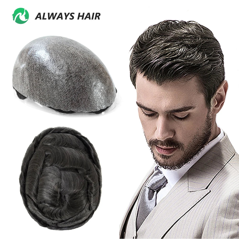 Polyurethane Men's Wig